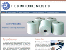 Tablet Screenshot of dhartextile.com